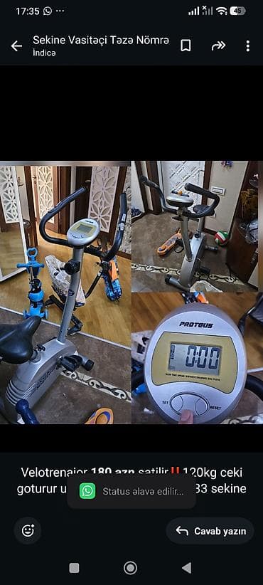 Velotrenajor *180 azn* satilir‼️120kg ceki goturur unvan xocali pr — 1
