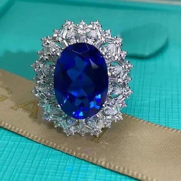 gumuş bilərziklər: Üzük, Gümüş, Sapfir — 1