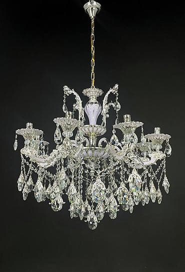 qara sam: Çılçıraq, 8 lampa, Xrustal — 1