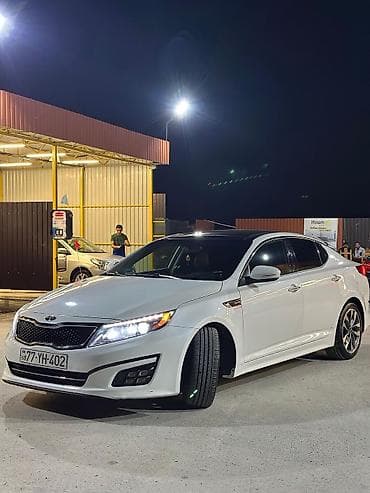 masin sat: Kia Optima (ağ rəng), sedan, SX GDi - Kuzov: 4 qapılı sedan, ağ rəng — 6