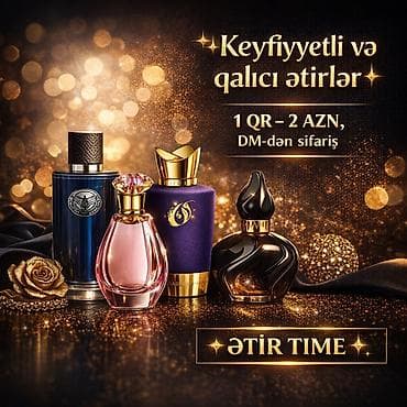 Məhsul: Keyfiyyətli və qalıcı ətirlər Xüsusiyyətlər: - Uzunmüddətli