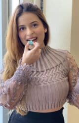 jaketler qadin ucun: Qadın trikotaj bluz/sviter - Rəng: boz-taupe - Model: qısa kəsim, dar — 1