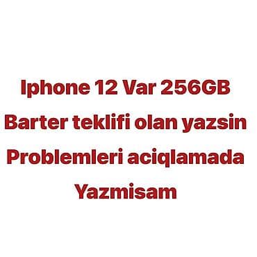 IPhone 12, 256 GB, Mavi, Qırıq