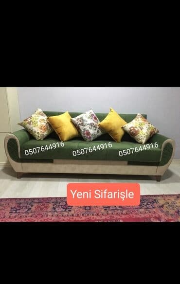 мебель для гостиной: Divan, Qonaq otağı üçün, Parça, Bazalı, Açılan, Kitab — 1