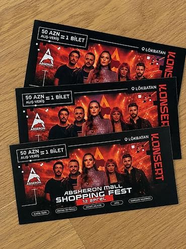 nilufer baki konserti: 1 bilet - 10 azn. Metroya çatdırılma var. 10 May Absheron Mall — 1