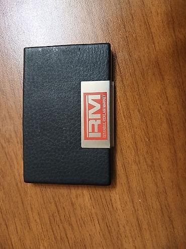 Vizitka qabı,üatü dəri,içi alüminium, təxmini 20ədəd tutar — 1