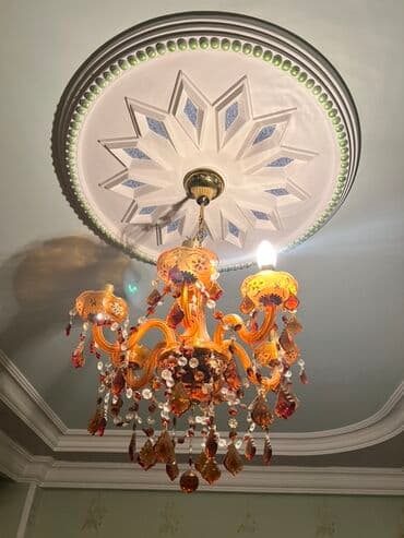 lyustralar 2022: Çılçıraq, 6 lampa, Şüşə — 2