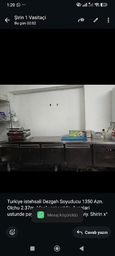 Turkiye istehsali Dezgah Soyuducu 1350 Azn. Olchu 2.37m. Ideal lalafo.az -da Turkiye istehsali Dezgah Soyuducu 1350 Azn. Olchu 2.37m. Ideal
