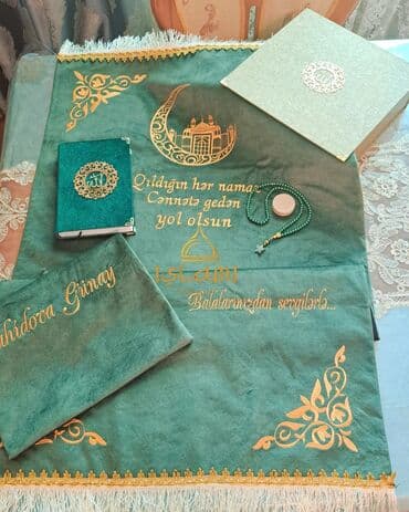 səccadə: Ad yazmali gozel seccadelerimiz. Her qiymete ve her dizainde her rengi — 9