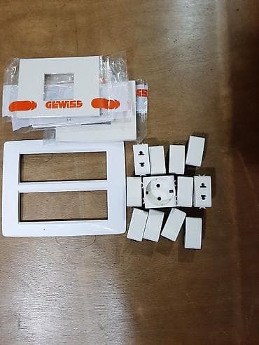Məhəccərlər: GEWISS modul tipli elektrik aksessuarları dəsti temiz orginal — 7