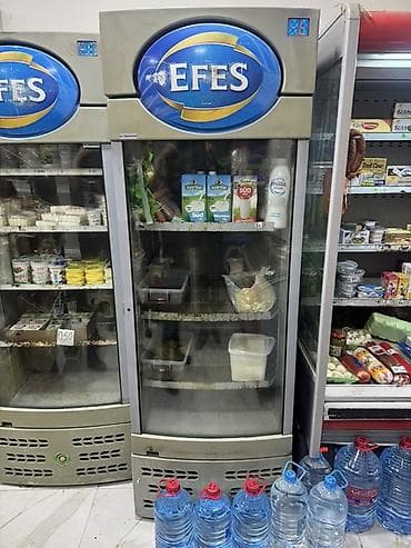 buzdolabı: EFES brend vitrin soyuducusu – mağaza və kafe üçün - Şaquli vitrin — 1