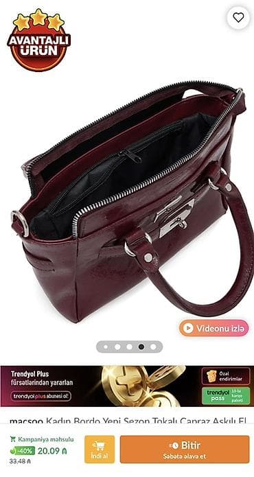 qırmızı makasin: 🆘🆘🆘cemi 1 defe taxilibdi, trendyoldan alinin Bordo rəngli qadın — 4