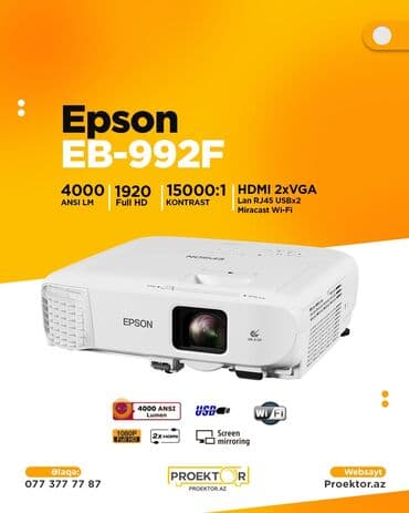 телевизор: Yeni Stasionar Proyektor Epson, Ödənişli çatdırılma — 1