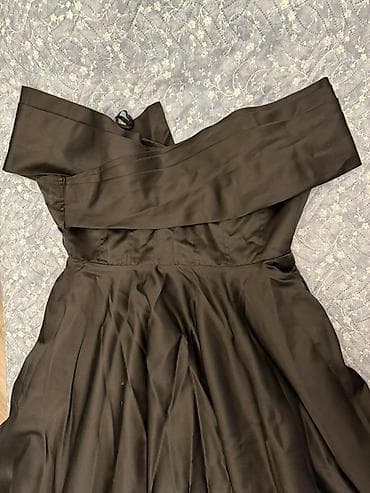 donlar toy: Yalnız 1 dəfə veçerə geyinilib Zərif qara axşam/gecə geyimi - Model — 4