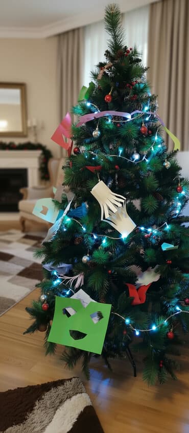 projektor zvezdano nebo: Oyunçagları ilə və işiglı lampıçkalari ilə
Uzunlugu 1.80 — 3