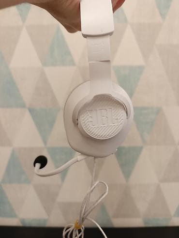 oyun kompüter: JBL quantum 100M2 simli oyun qulaqlığı – ağ rəng - Over-ear dizayn — 3