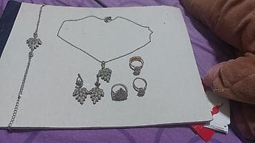 Zərgərlik əşyaları: Zərgərlik dəsti – klassik üslubda, zərif naxışlı modellər - Boyunbağı — 1