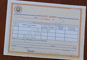 resm desti: Möhür və qəbz poliqrafiyası – fərdiləşdirilmiş həllər Təklif: - — 1