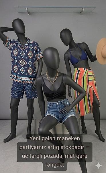 Qadın, Plastik, plastmas, Mat qara