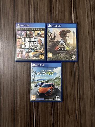 oyun rolu qiymeti: The Crew motorfest–40azn Gta5–25azn Ark–20azn Birdene arkda biraz — 1