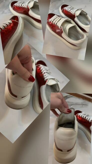 asics onitsuka tiger qadın krossovkaları: Ölçü: 37, rəng - Qırmızı, İşlənmiş — 2