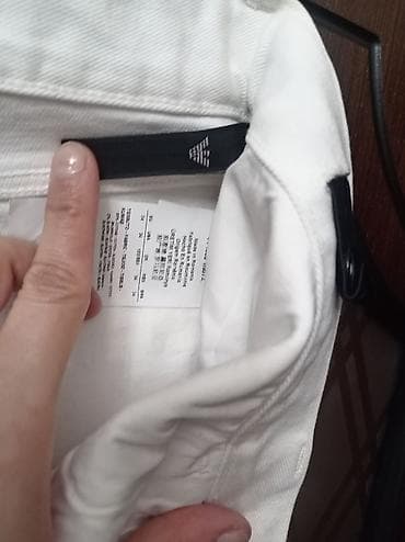 qaqa geyimi: Klassik Şalvar, Emporio Armani, 2XL, rəng - Ağ — 5