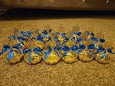 saxta baba ve qar qiz sekilleri: Hədiyyə paketi, rəng - Qızılı — 7