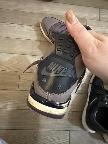 jordun: Məhsul: Nike Air Jordan 4 stilində kişi krossovkası (boz/bənövşəyi — 2