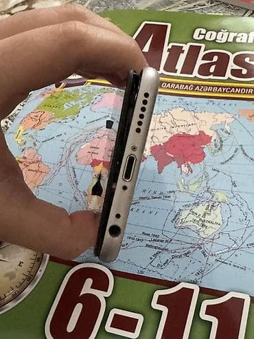 6s ayfon: IPhone 6s, 64 GB, Gümüşü, Qırıq — 2