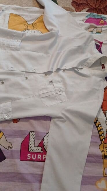 tibbi formalarin satisi: Ağ rəngli tibbi xalat - Klassik model, yarımstend yaxalı - Ön hissədə — 3