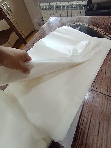 Qab-qacaq və mətbəx ləvazimatları: Salam. Şirniyyat bişirmək üçün yağlı kağız. Qəhvəyi kağızın kilosu 9 — 5