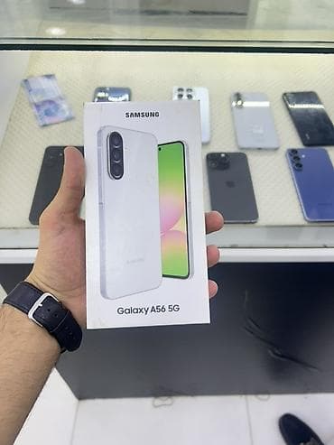 iphone dubay varianti: Samsung Galaxy A56 5G, 256 GB, rəng - Ağ, Zəmanət, Qırıq, Sensor — 9