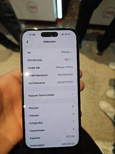 IPhone 14 Pro, 512 GB, Deep Purple, Simsiz şarj — 5