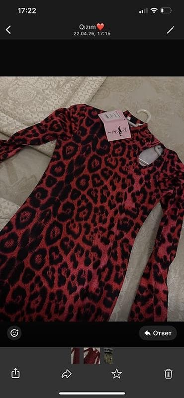 qirmizi donlar instaqram: Qadın geyimi – uzun qollu, bədənə oturan maxi don. Parlaq — 2