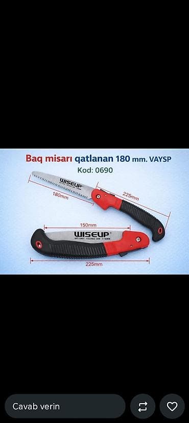 uqlarez misar: Tək tutacaqlı Mexaniki əl mişarı, Kredit yoxdur — 1