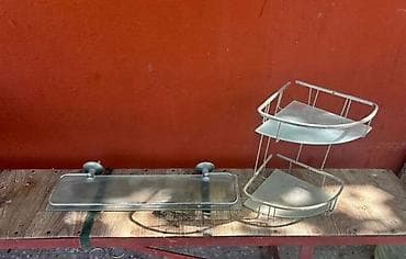 Hamam aksesuarları dəsti Tərkib: - Şüşə divar rəfi: metal — 1