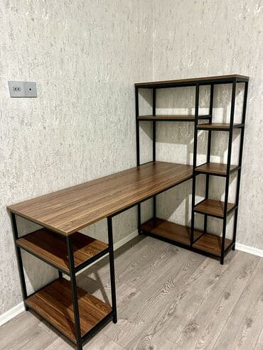 komputer stolu: Kompüter masası, Yeni, Açılan, Laminat, Dördbucaq masa — 4