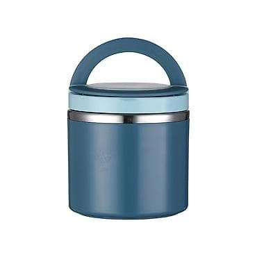 yemek termoslari: Rəng - Göy, Yəmək üçün termos, Paslanmayan polad — 1