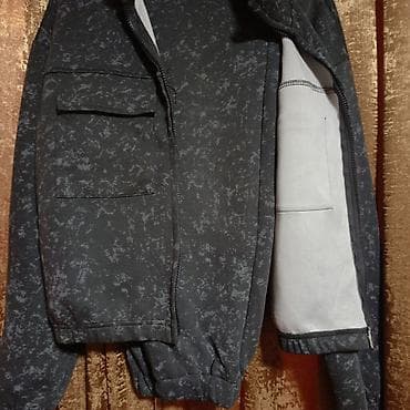 dəst kostyum: Qara-boz rəngli idman kostyumu (jaket + şalvar) - Rəng/naxış: tünd — 2