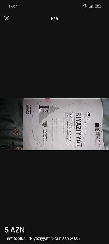 taim test pdf: Riyaziyyat 11-ci sinif — 5