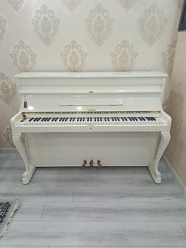 Музыкальные инструменты: Weinbach upright pianino – ağ parlaq korpus, klassik dizayn — 3