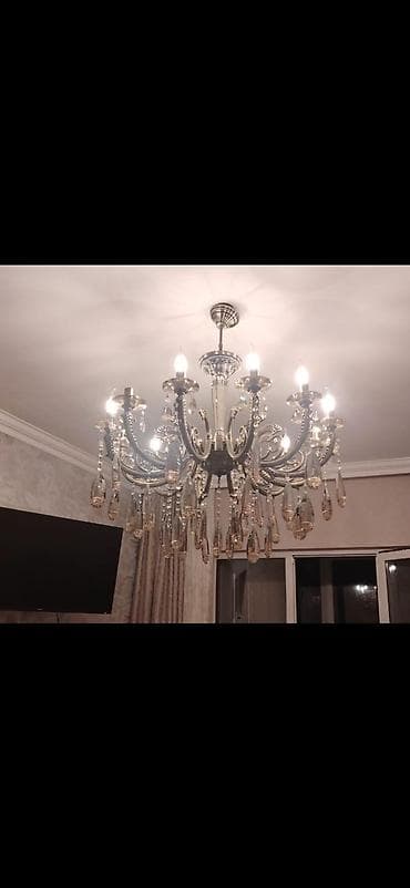 elektrik stabilizator satisi: Çılçıraq, 10 və daha çox lampa, Metal — 1