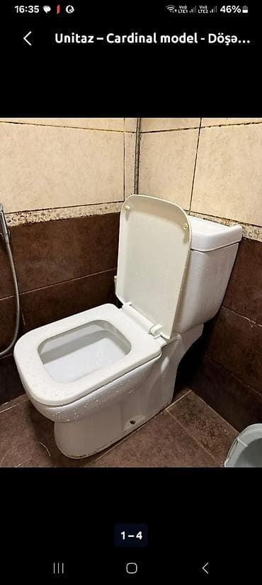 usaq unitaz: Unitaz – Cardinal model, döşəməüstü - Tip: Döşəməüstü, kompakt — 1