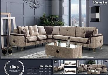 Lüks Künc Divan – Damla Mebel Fabrik istehsalı mebellərin topdan