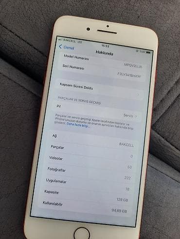 ayfon 7 s: IPhone 7 Plus, 128 GB, Qırmızı, Barmaq izi — 3