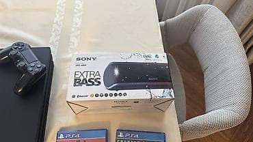 mini ps5: 🎮 Satılır: PS4 Pro 1TB + Sony SRS-XB31 Extra Bass Kolonka — 3