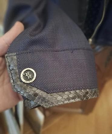 tufovka: Məhsul: Kişi bomber tipli yüngül gödəkcə - Rəng: tünd göy - Qapanma — 3