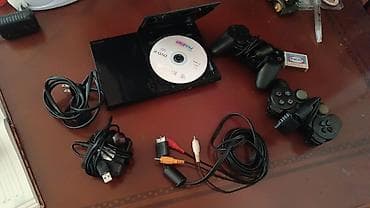 ps5 oyunlar satilir: Sony PlayStation 2 Slim komplekti - PS2 Slim konsolu (üst qapağı — 1