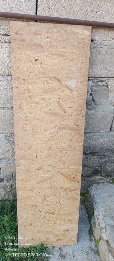 islenmis dikt: OSB taxta lövhə - Material: yönləndirilmiş qırıntılı taxta (OSB) - — 1