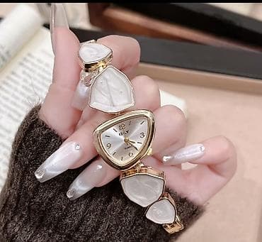 smart saat adapteri: Zərif qadın qol saatı – qolbaq dizaynlı - Korpus: qızılı tonlarda — 1